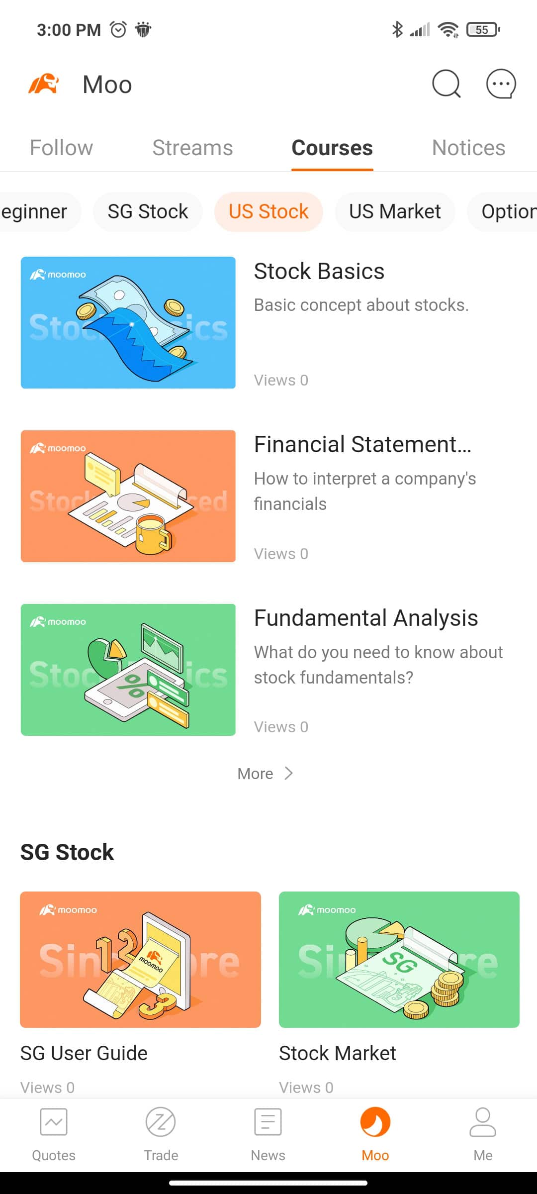 moomoo library of micro courses